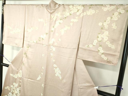 平和屋着物●訪問着 駒刺繍 流水菊 暈し染め 金彩 正絹 逸品 未使用 DAAY1431ps