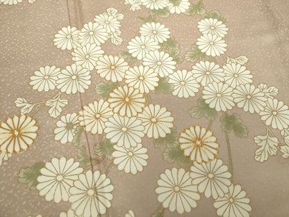 平和屋着物●訪問着 駒刺繍 流水菊 暈し染め 金彩 正絹 逸品 未使用 DAAY1431ps
