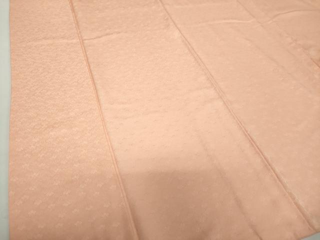 平和屋着物●上質な色無地　桐地紋　赤香色　正絹　逸品　DAAY1440ps