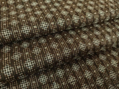 平和屋着物●本場大島紬　幾何学文様　さが美扱い　正絹　逸品　DAAY1485ps