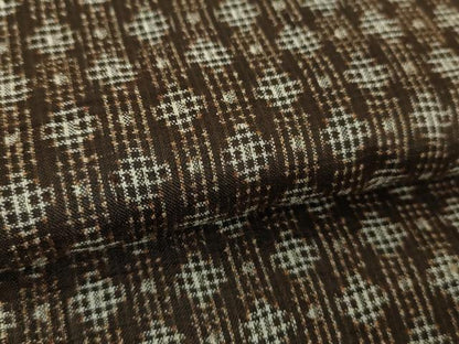 平和屋着物●本場大島紬　幾何学文様　さが美扱い　正絹　逸品　DAAY1485ps