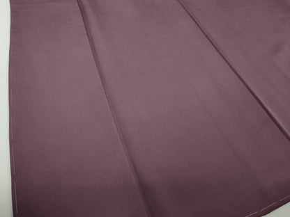平和屋着物●上質な色無地　葡萄色　正絹　逸品　DAAY1491ps