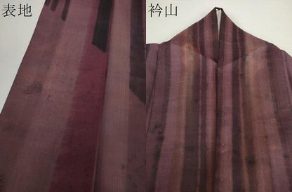平和屋着物●訪問着　作家物　紬地　花間道　正絹　逸品　DAAY1496ps