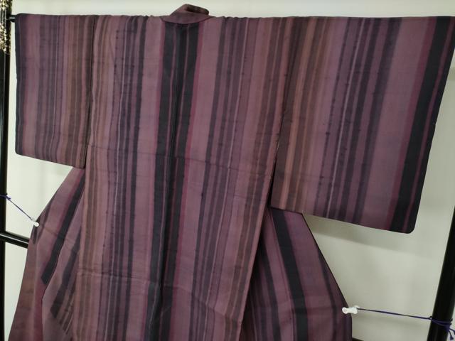 平和屋着物●訪問着　作家物　紬地　花間道　正絹　逸品　DAAY1496ps
