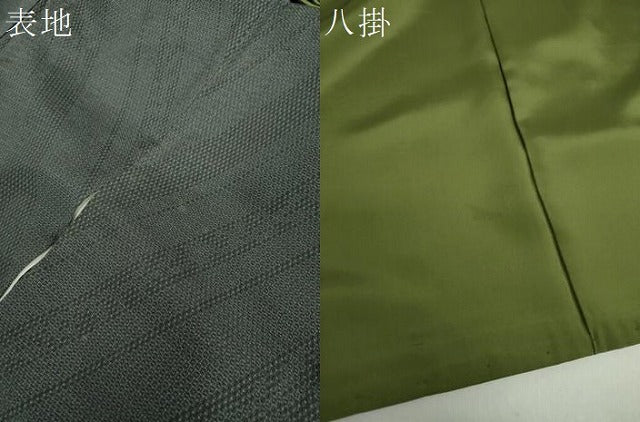 平和屋着物●本塩沢 110亀甲 斜線文 正絹 逸品 DAAY1520ps