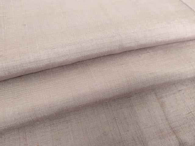 平和屋着物●結城紬 色無地 枯野色 正絹 逸品 未使用 DAAY1533ps