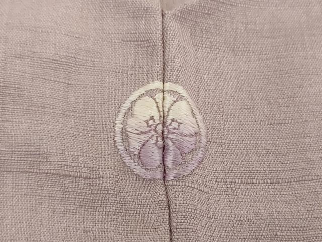 平和屋着物●結城紬 色無地 枯野色 正絹 逸品 未使用 DAAY1533ps