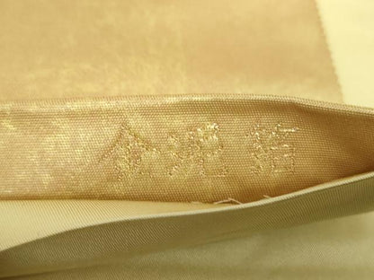 平和屋着物●太鼓柄袋帯 作家物 手描き 人物文 本金箔 金泥箔 正絹 逸品 DAAY1588ps