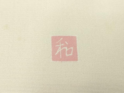 平和屋着物●塩瀬 九寸名古屋帯 友禅 作家物 枝花文 正絹 逸品 未使用 DAAY1657ps