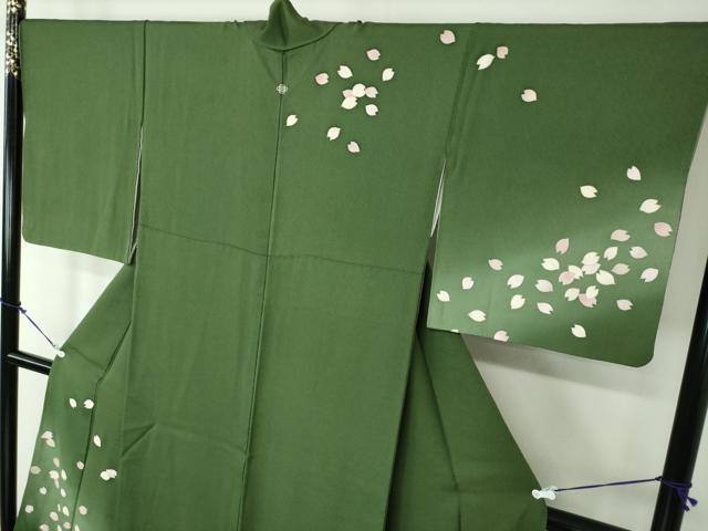 平和屋着物●訪問着 作家物 舞桜 暈し染め 金彩 正絹 逸品 DAAY1680ps