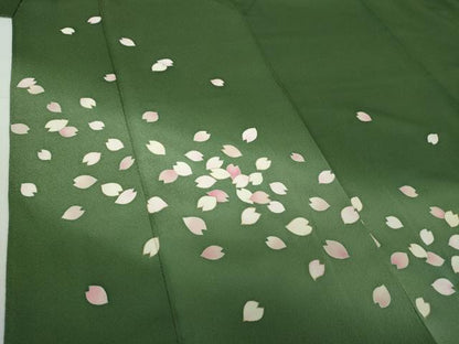 平和屋着物●訪問着 作家物 舞桜 暈し染め 金彩 正絹 逸品 DAAY1680ps
