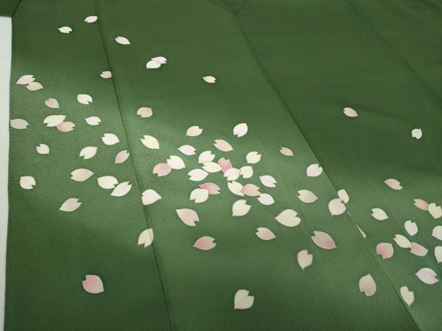 平和屋着物●訪問着 作家物 舞桜 暈し染め 金彩 正絹 逸品 DAAY1680ps