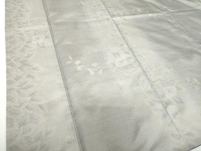 平和屋着物●本場大島紬 白大島 枝花文 やまと誂製 正絹 逸品 未使用 DAAY1682ps