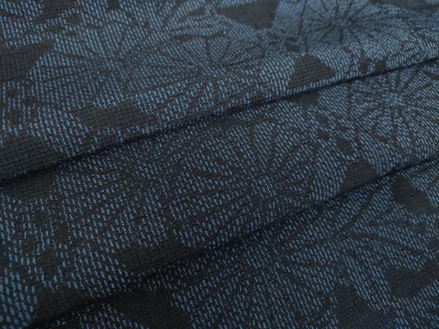 平和屋着物●結城紬 籠目花文 正絹 逸品 DAAY1683ps