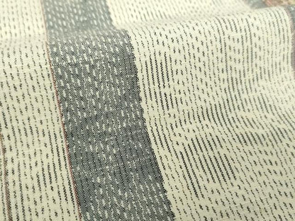 平和屋着物●上質な紬　古代更紗　反端付き　正絹　逸品　DAAY1686ps