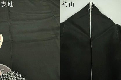 平和屋着物●豪華黒留袖　駒刺繍　吉祥花丸文　金銀彩　正絹　逸品　DAAY1692ps