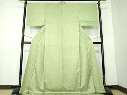 平和屋着物●上質な小紋　草花文　正絹　逸品　未使用　DAAY1701ps