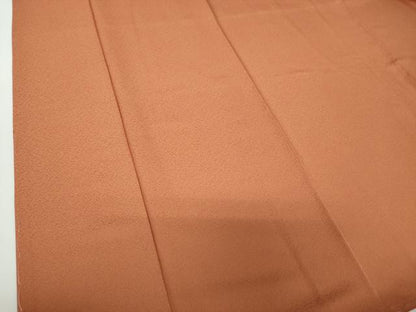 平和屋着物●上質な色無地　良縁きもの　華宴　遠州茶色　反端付き　正絹　逸品　未使用　DAAY1735ps