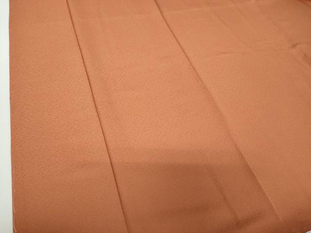 平和屋着物●上質な色無地　良縁きもの　華宴　遠州茶色　反端付き　正絹　逸品　未使用　DAAY1735ps