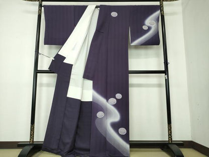 平和屋着物●訪問着 萩丸文 暈し染め 金彩 正絹 逸品 DAAY1739ps
