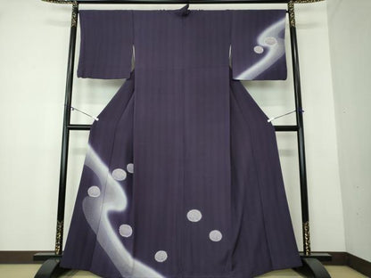 平和屋着物●訪問着 萩丸文 暈し染め 金彩 正絹 逸品 DAAY1739ps