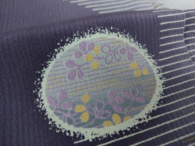 平和屋着物●訪問着 萩丸文 暈し染め 金彩 正絹 逸品 DAAY1739ps