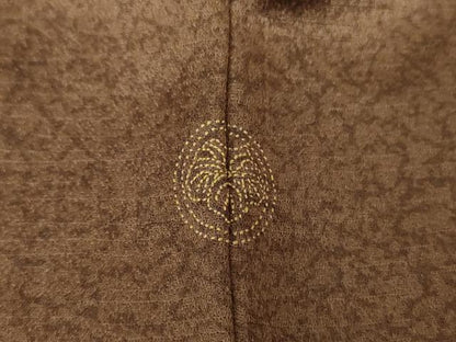 平和屋着物●訪問着　刺繍　草花間道　金彩　正絹　逸品　未使用　DAAY1740ps