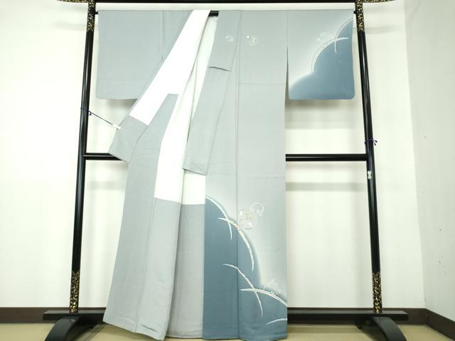 平和屋着物●訪問着 雪芝花丸文 暈し染め 正絹 逸品 DAAY1741ps