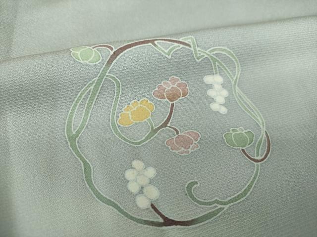 平和屋着物●訪問着 雪芝花丸文 暈し染め 正絹 逸品 DAAY1741ps