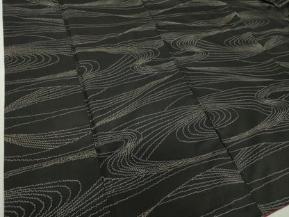 平和屋着物●本場大島紬　7マルキ　流水文　正絹　逸品　DAAY1747ps