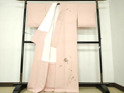 平和屋着物●八代 玉屋庄兵衛 訪問着 駒刺繍 総刺繍 宝尽くし 金糸 正絹 逸品 DAAY1782ps