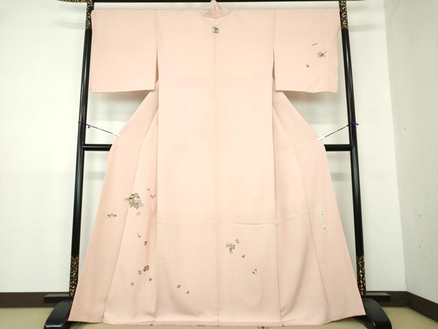 平和屋着物●八代 玉屋庄兵衛 訪問着 駒刺繍 総刺繍 宝尽くし 金糸 正絹 逸品 DAAY1782ps