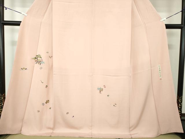 平和屋着物●八代 玉屋庄兵衛 訪問着 駒刺繍 総刺繍 宝尽くし 金糸 正絹 逸品 DAAY1782ps
