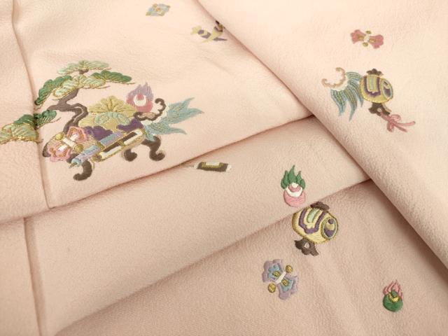 平和屋着物●八代 玉屋庄兵衛 訪問着 駒刺繍 総刺繍 宝尽くし 金糸 正絹 逸品 DAAY1782ps