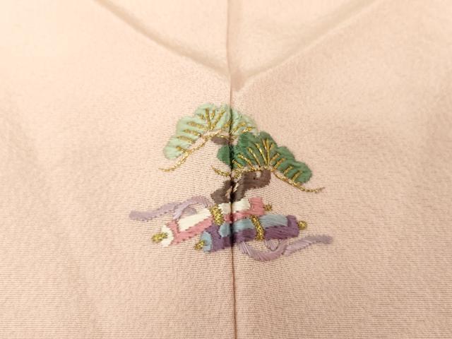 平和屋着物●八代 玉屋庄兵衛 訪問着 駒刺繍 総刺繍 宝尽くし 金糸 正絹 逸品 DAAY1782ps