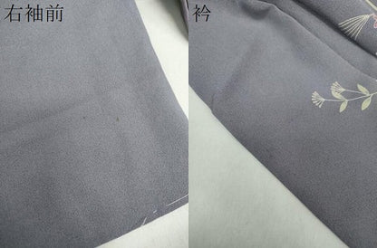 平和屋着物●訪問着 飛鶴花文 暈し染め 金彩 正絹 逸品 DAAY1785ps