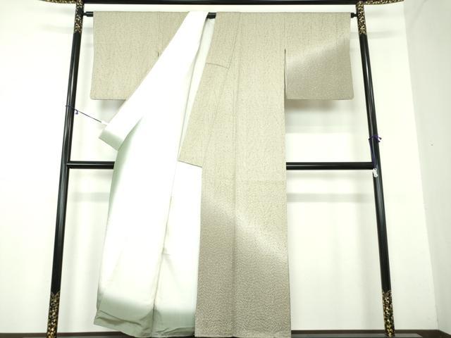 平和屋着物●名門 藤娘きぬたや・総絞り 訪問着 総杢目絞り 霞文 暈し染め 銀通し地 正絹 逸品 DAAY1792ps