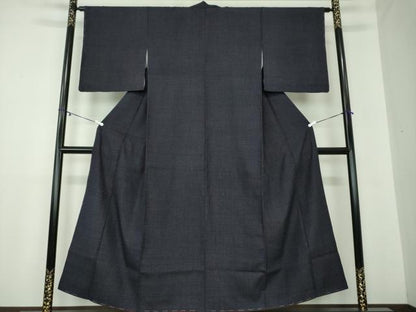 平和屋着物●結城紬 亀甲柄 正絹 逸品 未使用 DAAY1831ps
