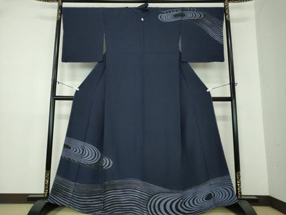 平和屋着物●訪問着　流水文　正絹　逸品　DAAY1841ps