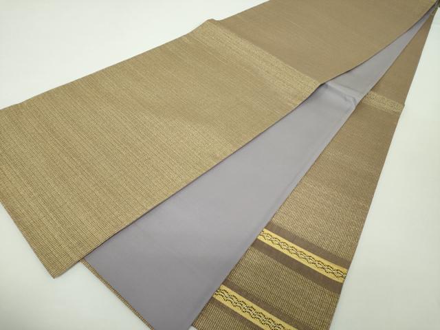 平和屋着物●太鼓柄袋帯　横段文　金糸　正絹　逸品　DAAY1857ps