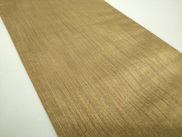 平和屋着物▽六通柄袋帯 スリーシーズン帯 春 夏 秋 横段花文 金糸 正絹 逸品 未使用 DAAY1863ps
