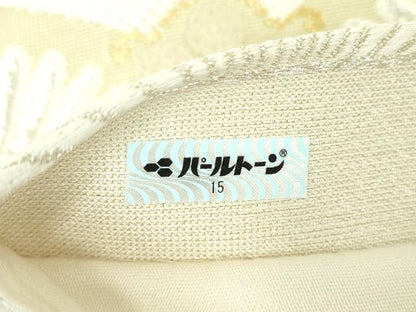 平和屋着物●六通柄袋帯 唐織 若松葉 金銀糸 正絹 逸品 DAAY1890ps