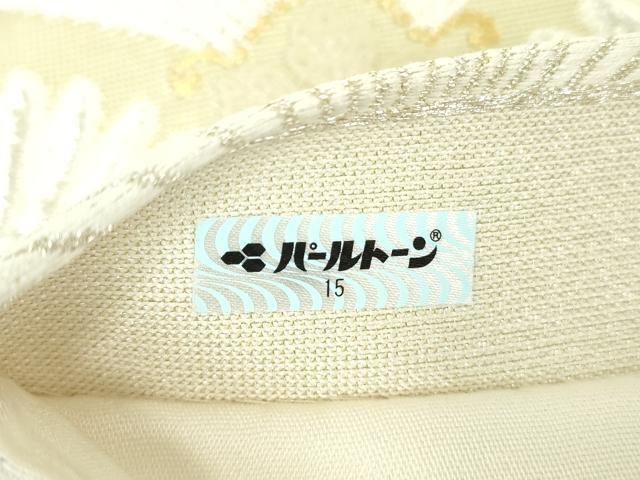 平和屋着物●六通柄袋帯 唐織 若松葉 金銀糸 正絹 逸品 DAAY1890ps