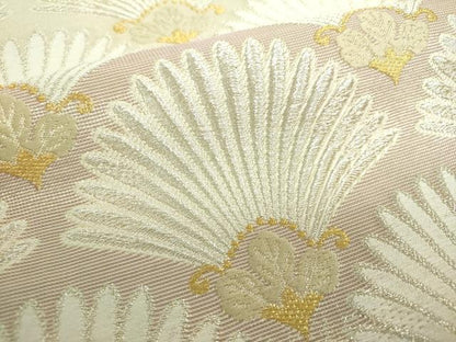 平和屋着物●六通柄袋帯 唐織 若松葉 金銀糸 正絹 逸品 DAAY1890ps