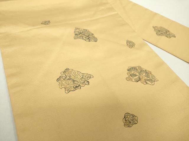 平和屋着物●塩瀬　九寸名古屋帯　手描き　辻が花　正絹　逸品　DAAY1929ps
