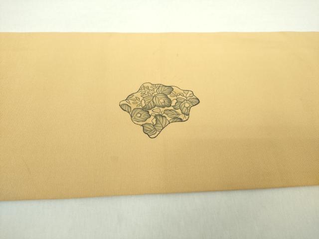 平和屋着物●塩瀬　九寸名古屋帯　手描き　辻が花　正絹　逸品　DAAY1929ps