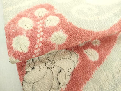 平和屋着物●九寸名古屋帯　絞り　辻が花　正絹　逸品　DAAY1937ps