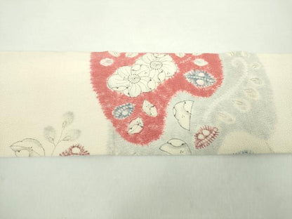 平和屋着物●九寸名古屋帯　絞り　辻が花　正絹　逸品　DAAY1937ps