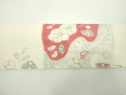 平和屋着物●九寸名古屋帯　絞り　辻が花　正絹　逸品　DAAY1937ps