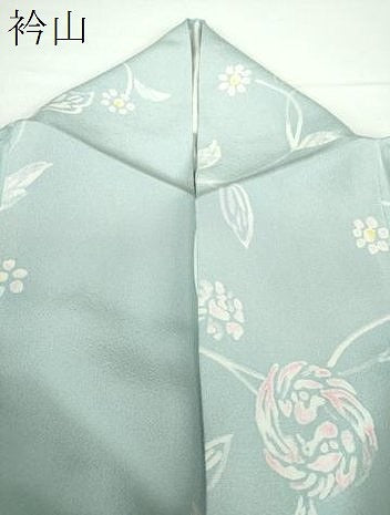平和屋着物●上質な小紋 ろうけつ染め 花鳥唐草文 ロング丈 正絹 逸品 DAAY1963ps